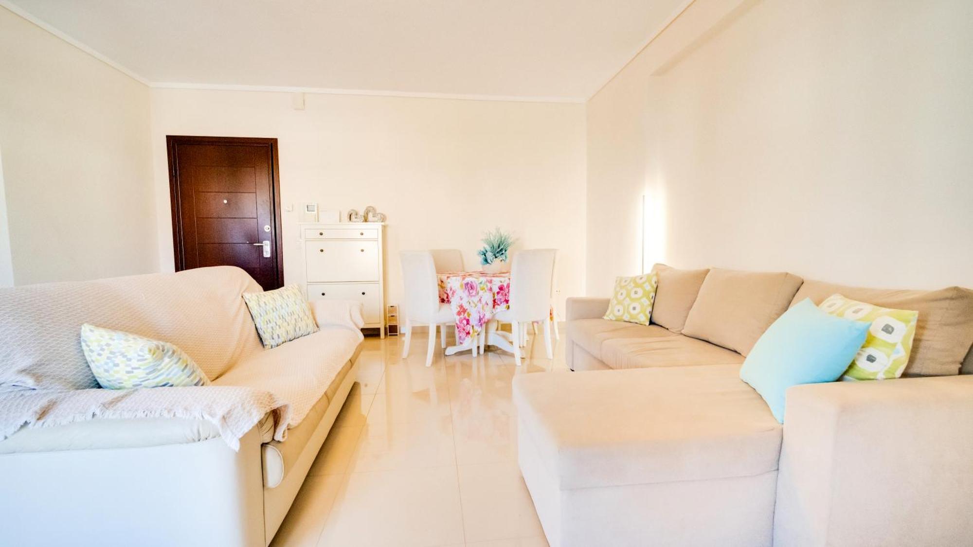 Luxury And Sunny Apartment 250 Mts From The Beach!! Peraía Kültér fotó