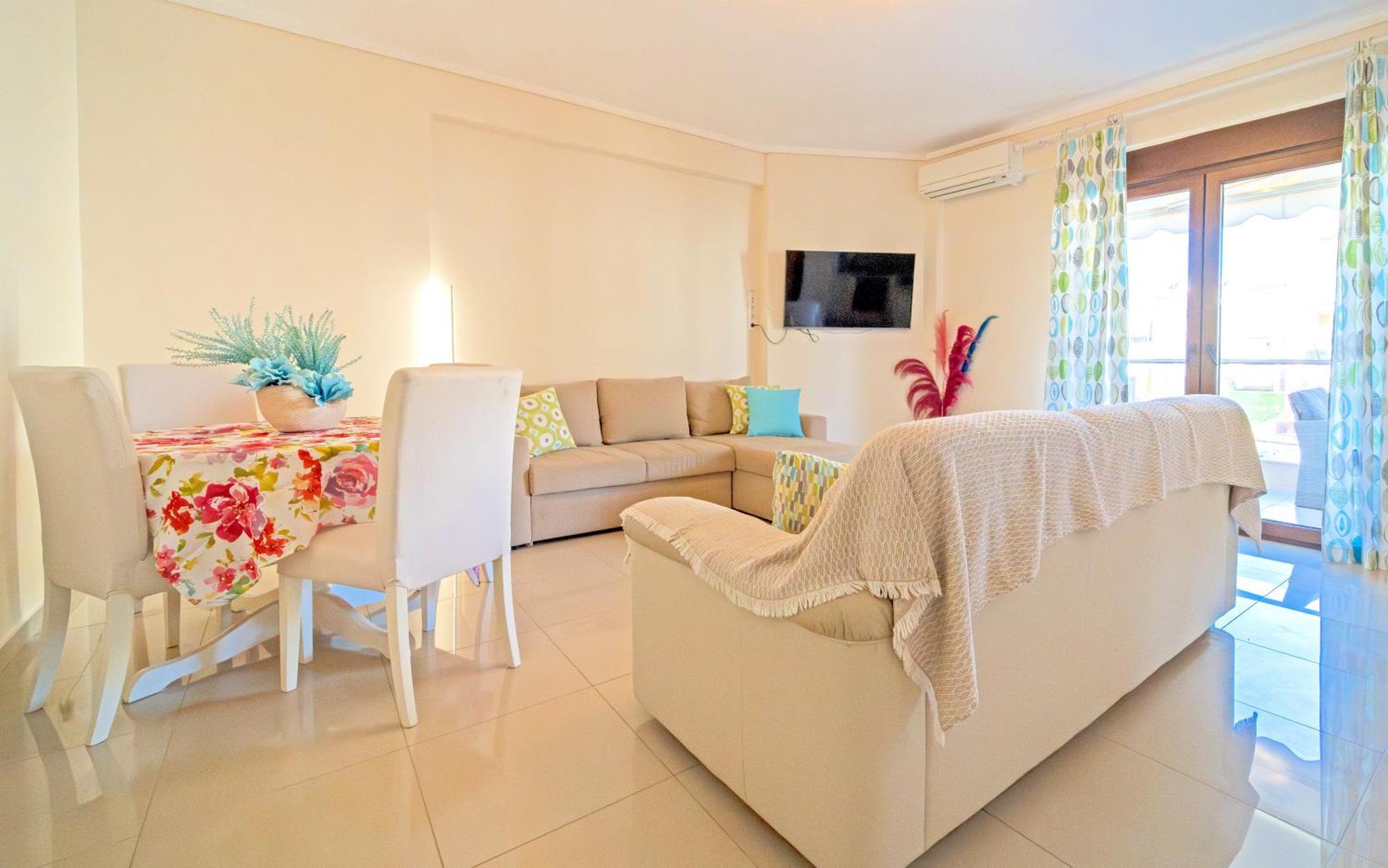 Luxury And Sunny Apartment 250 Mts From The Beach!! Peraía Kültér fotó